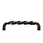 Handvat Antaba Handgreep Deurkruk Wicket 190 mm, Staal Smeedijzer Poedercoating, Elegant Antiek, Kleur Oud Goud, 1 stuk