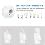 Wandlamp, E27, vintage, industrieel, draaibaar, retro, van metaal, wandlamp, voor trap, hal, slaapkamer, woonkamer, keuken, wit, lamp niet inbegrepen