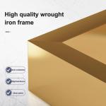Stijlvolle marmeren top nestelen salontafel set met stevig metalen frame moderne ruimtebesparende bijzettafels voor woonkamer en slaapkamer 24 & 18 inch diameter