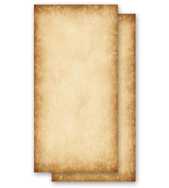 Briefpapier Antiek & History RUSTICAL - DIN LANG formaat 100 vellen -