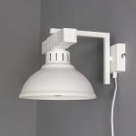 Witte wandlamp met stekker E27 hout metaal rustieke wandlamp woonkamer slaapkamer