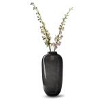 WL Plants - Vaas Magret - Zwarte Vaas voor binnen - Smoke Vaas - Bloemenvaas - H40 x Ø19cm - Vaas Zwart - Zwarte Bloemenvaas - Handgemaakt + Extra stevig verpakt