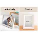 (XK00402,8 inch) Fotolijst, wit, portretlijst van plexiglas voor foto's, oorkonde, decoratie, plaatsen of ophangen, afmetingen 15 x 20 cm