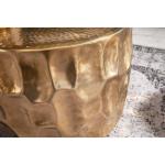 Handgemaakte salontafel Organic Orient 55 cm goud hamerslag design woonkamertafel tafel tafel