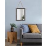 Wandspiegel met houten frame rechthoek rustieke spiegel decoratieve boerderij slaapkamer badkamer opknoping spiegel muur decor