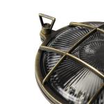 Wandlamp Buiten Messing Glas Antiek IP64 Balkon Huis Ø24 cm E27 max. 18 W rond Rustieke Maritime Wandbuitenlamp Tuin SERIFOS