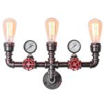 Water Pipe Wandkandelaar Waterleiding Vintage Retro Wandlamp Nostalgische Wandlamp Industrie Wind Creatieve E27 Rustieke Wandverlichting Restaurant Bar Café Wandlamp Gang Keuken S