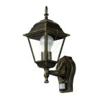 Nostalgische tuinlantaarn "Tirol" in antiek met bewegingsmelder E27 tot 60W 230V tuinlamp met sensor voor buiten