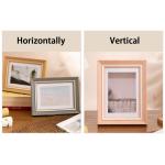 Fotolijst van hout, 20 x 25 cm, MDF lijst, posterlijst om op te hangen en neer te zetten, decoratie voor mounting galerij (XK03506,10 inch)