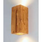 Handgemaakte oude houten wandlamp uit Duitsland Duurzaam en uniek