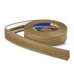 Zachte plint, 200 m (8 x 25 m), notenhout, 32 x 23 mm, pvc, zelfklevend, knikhoek plint, hoekprofiel, aansluitprofiel, vloerlijst, rubberen plint