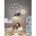 Wandlamp, led, dimbaar, voor de kinderkamer, moderne slaapkamer, bedlamp, sterrenhemm, astronaut, nachtlampje, 30 W, voor woonkamer, hal, restaurant, trap, kinderkamerlamp