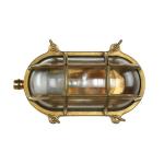 Messing wandlamp IP64 buiten edel SKIATHOS maritieme lamp scheepslamp voordeur terras