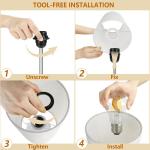Nachtlampje Touch Dimbare LED tafellamp met USB A Type C aansluitingen, 3-weg dimbare touch control E27 tafellamp wit voor slaapkamer cadeau, incl. 6W warm wit LED-lamp