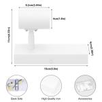 Wandlamp, E27, vintage, industrieel, draaibaar, retro, van metaal, wandlamp, voor trap, hal, slaapkamer, woonkamer, keuken, wit, lamp niet inbegrepen