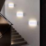 16W Wandlamp Binnen Wit LED Wandlamp Modern Up Down Licht Muurverlichting Neutraalwit Ganglamp Muur Trap Verlichting IP44 voor Woonkamer Slaapkamer Gang enzovoort