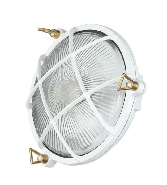 Buitenlamp Wandlamp Messing Glas Ø 21 cm E27 RVS IP64 Witte Huis Tuin Balkon Wandlamp Buiten