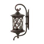 Wandlamp buiten zwart glas aluminium IP23 terras tuin T: 23,5 cm E27 lantaarn nostalgie rustieke outdoor wandlamp binnenplaats LANTERN