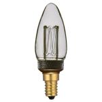 4x  Vintage Design LED lamp voor sfeerverlichting E14 C35 Edison lamp 2W 45lm 2000K rook extra warm wit 320° 230V flikkervrij, niet dimbaar