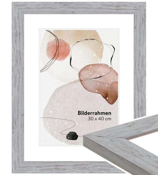 Fotolijst Strandhuis Stijl 30x45cm I Kleur: Grijs I Rustiek Houten Fotolijst Landelijke Stijl I Made in Germany I H750