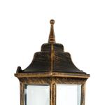 Rustieke wandlamp buiten in zwart koper E27 IP44 buitenlamp binnenplaats tuin balkon terras LYON