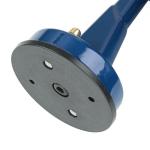 Wandlamp buiten IP64 blauw E27 glas messing massief maritiem H: 27 cm decoratieve buitenwandlamp huis tuin
