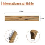 Wandlamp led-wandlamp voor binnen, moderne houten hallamp, 3000 K, warmwit, 50 cm, indirecte woonkamerlamp, 8 W, bedlamp, hal, trappenhuis, wandverlichting voor hal, trappenhuis, w