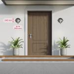 Wandlamp Buiten Messing Glas Antiek IP64 Balkon Huis Ø24 cm E27 max. 18 W rond Rustieke Maritime Wandbuitenlamp Tuin SERIFOS