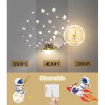 Led-wandlamp, dimbaar, kinderkamer, moderne kinderslaapkamer, bedlamp, creatief jongensmeisje, kamerlamp, sterrenhemel, astronaut, nachtlampje, 30 W, voor binnen