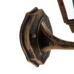 Elegante buitenlamp wand aluminium IP44 E27 in zwart koper TIROL wandlamp buiten tuinhuis