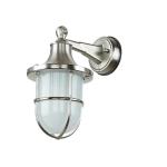 Buitenwandlamp echt messing in mat nikkel IP64 E27 maritieme weerbestendige buitenlamp voordeur patio tuin scheepslicht scheepslamp buitenlamp