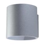 Orbis Downlight Wandlamp | Modern ontwerp met cilindrische vorm | Gemaakt van aluminium met 1 vervangbare G9-lamp | Grijs, 10 x 12 x 10 cm