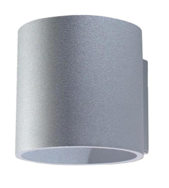 Orbis Downlight Wandlamp | Modern ontwerp met cilindrische vorm | Gemaakt van aluminium met 1 vervangbare G9-lamp | Grijs, 10 x 12 x 10 cm