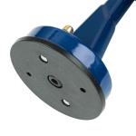 Buitenlamp messing glas in blauw IP64 ingang terras B: 14 cm E27 geribbeld nostalgie maritieme lantaarn wandlamp garage SANTORIN