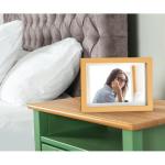 Vintage fotolijst moderne MDF is geschikt als tafelstandaard en voor aan de muur, staand of liggend formaat (XK00404,10 inch)