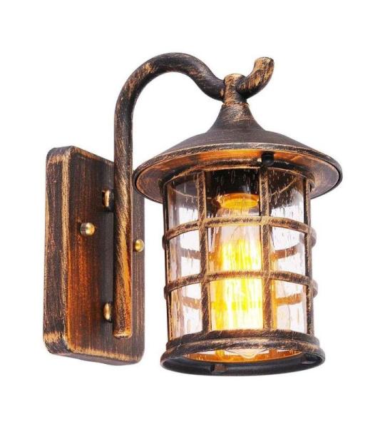 wandlamp, ijzer, rustiek, antieke look, buiten, waterdicht, vintage, wandlamp, hal, lichtbruin