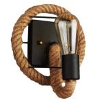Hennep Touw Wandlamp Rustieke Vintage Retro Wandlamp E27 Wandlamp Industrie Balkon Creatieve Wandkandelaar Gang Bar Café Eetkamer Keuken Wandverlichting Woonkamer Kantoor Hanglamp