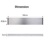 Led-wandlampen, 20 W, 50 cm, modern licht, aangenaam aluminium licht, verlichting voor woonkamer, slaapkamer, woonkamer, hal, trap, lichaam, zilver, 3000 K warm wit