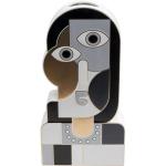 Design vaas Abstract Lady, zwart/wit/grijs, bloemenvaas, decoratievaas, pot voor bloemen, tafelvaas, 43 cm