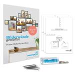 Fotolijst, 15 x 20 cm, hout, blauw, set van 2 echt houten lijsten, rustiek, strandhuis, Made in Germany, echt glas, om op te hangen en neer te zetten, extra accessoires - drijfhout