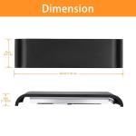 2 stuks zwarte wandlampen binnen LED modern up down licht wandverlichting warm wit trapverlichting 16W IP44 voor woonkamer slaapkamer gang trap enzovoort, van aluminium