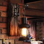 Wandlamp E27, hout, retroverlichting voor binnen, rustieke wandlamp voor woonkamer, slaapkamer, creatieve verlichting voor trappenhuis, gang, café, bar, restaurant, hotel, glazen 