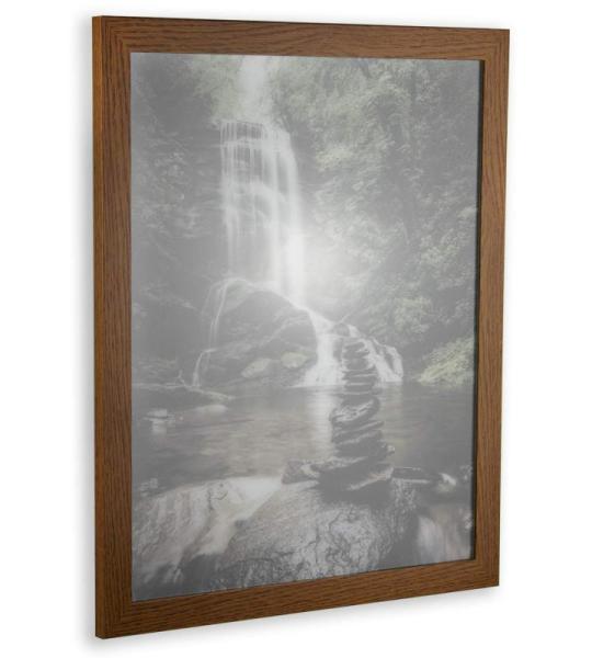 Monaco Fotolijst, hout, 35 x 100 cm, rustiek, eiken, wissellijst fotolijst, plexiglas, voor foto's, afbeeldingen en posters