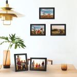 7 stuks fotolijsten set 13x18 cm voor 18x13 foto's en foto's, zwarte fotolijst collage, wand- of tafelstandaard - cadeau vriend