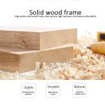 Ottomane aus Leder mit Stauraum und getuftetem Holz mit Fußstütze – moderner, rechteckiger Couchtisch für Wohnzimmer, Schlafzimmer