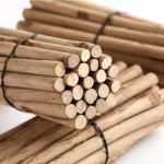 om te knutselen, takken, handwerk, log sticks, 50 stuks, natuurlijke boomschors, rustieke wooncultuur, doe-het-zelf, lengte 20 cm (0,5-0,8 cm))