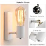 Wandlamp voor binnen, industrieel, wandspot, retro design, wandlamp, draaibaar, metaal, vintage wandverlichting voor restaurant, keuken, hal, café, kinderen, bar, E27 (zonder lamp