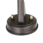 Wandlamp buiten messing glas in roestbruin antiek IP64 binnenplaats balkon B: 14 cm E27 maritiem geribbelde lantaarn buitenlamp tuin SANTORIN