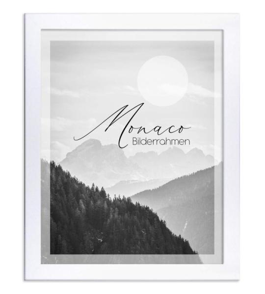 Monaco Fotolijst, 30 x 60 cm, mat wit, fotolijst, posterlijst, wissellijst, moderne fotolijst