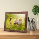 Rustieke fotolijst, 20 x 25 cm, set van 7, wand- en tafelfotolijst, geschikt voor slaapkamer, woonkamer, kantoor of hal